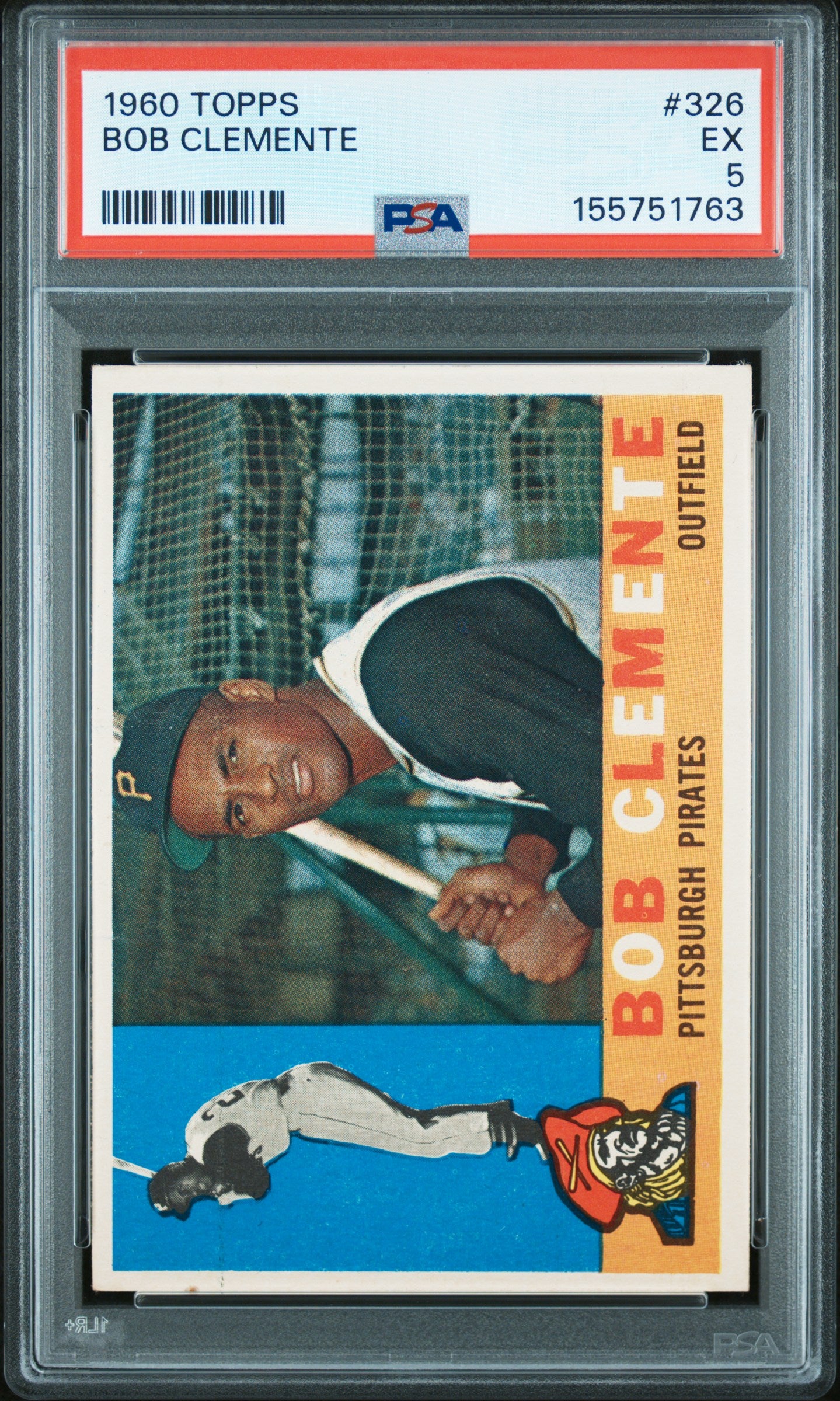 Bob Clemente 1960 Topps #326 PSA 5 Ex 1763
