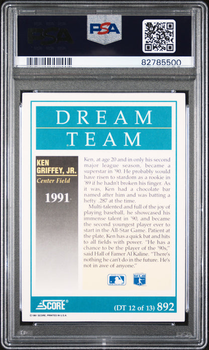 Ken Griffey Jr. 1991 Score #892 Dream Team PSA 10 Gem Mint