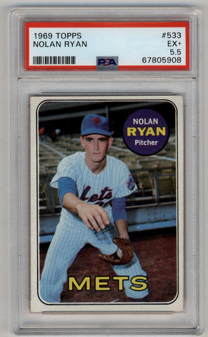 Nolan Ryan 1969 Topps #533 PSA 5.5+ Excellentdd