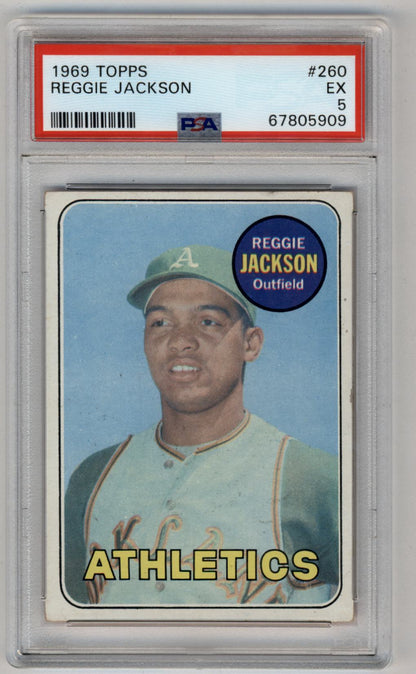 Reggie Jackson 1969 Topps #260 PSA 5 Excellent 5909