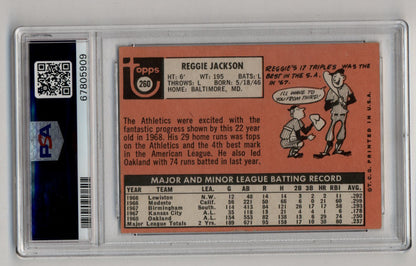 Reggie Jackson 1969 Topps #260 PSA 5 Excellent 5909
