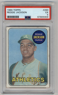 Reggie Jackson 1969 Topps #260 PSA 5 Excellent 5909