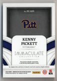 Kenny Pickett 2022 Immaculate Collection Collegiate Rookie Premiere Player Caps Button 2/3