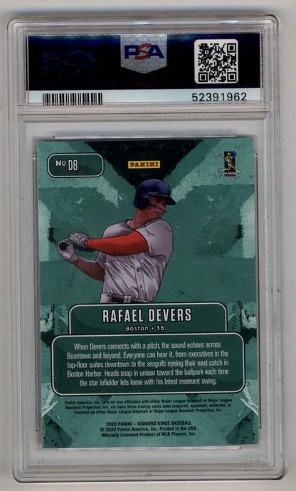 Rafael Devers 2020 Diamond Kings Downtown #D8 PSA 9 Mint