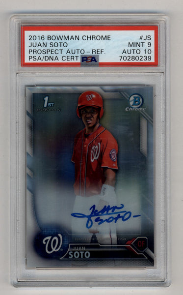 Juan Soto Washington Nationals Autographed 2016 Bowman