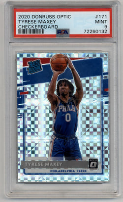 Tyrese Maxey 2020-21 Optic Checkerboard #171 PSA 9 Mint