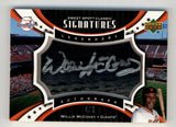 Willie McCovey 2007 Sweet Spot Classic Signatures Black Barrel Silver Ink 4/5