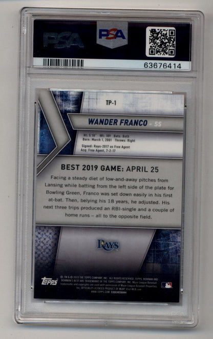 Wander Franco 2019 Bowman's Best Top Prospect Orange Refractor 01/25 PSA 9 Mint