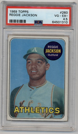1969 Topps Reggie Jackson #260 PSA EX+ 5.5. Baseball Cards