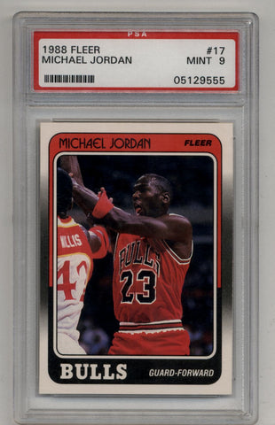 Michael Jordan 1988-89 Fleer #17 PSA 9 Mint