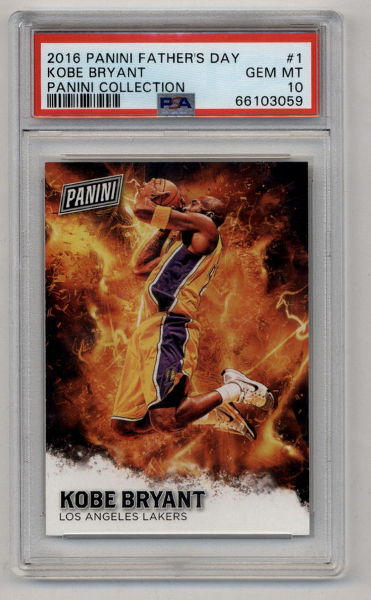Kobe Bryant 2016-17 Father's Day Panini Collection #1 PSA 10 Gem Mint