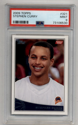 Stephen Curry 2009-10 Topps Rookie #321 PSA 9 Mint
