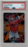 Shohei Ohtani 2018 Topps Fire #150 Orange 085/299 PSA 9 Mint