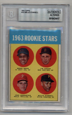 Willie Stargell 1963 Topps #553 BGS Authentic Altered