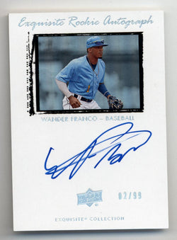Wander Franco 2020 Exquisite Collection '09-10 Rookie Tribute Auto #09TWF 02/99