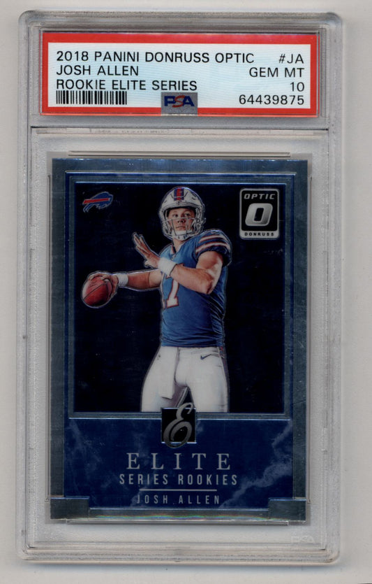Josh Allen 2018 Donruss Optic Rookie Elite Series PSA 10 Gem Mint 9875