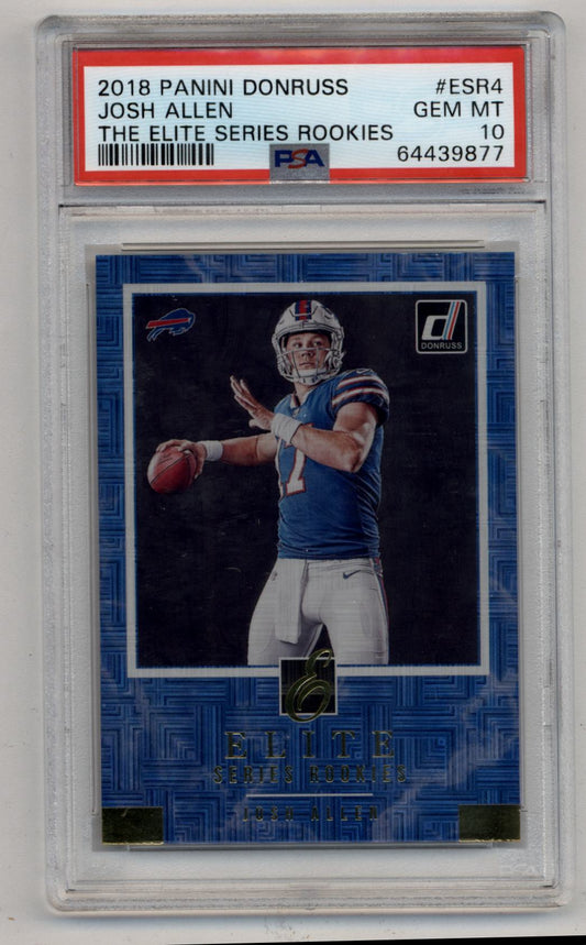 Josh Allen 2018 Donruss The Elite Series Rookies PSA 10 Gem Mint 9877