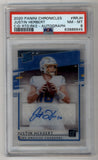Justin Herbert 2020 Chronicles Donruss Clearly Rated Rookie Auto PSA 8 Near Mint-Mint
