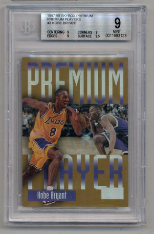 Kobe Bryant 1997-98 Skybox Premium Premium Players #3 BGS 9 Mint