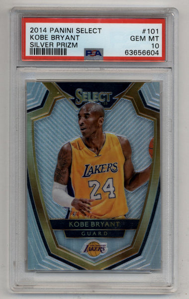 Kobe Bryant 2014-15 Select Silver Prizm #101 PSA 10 Gem Mint 6604