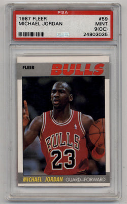 Michael Jordan 1987-88 Fleer #59 PSA 9 Mint (OC) 3035
