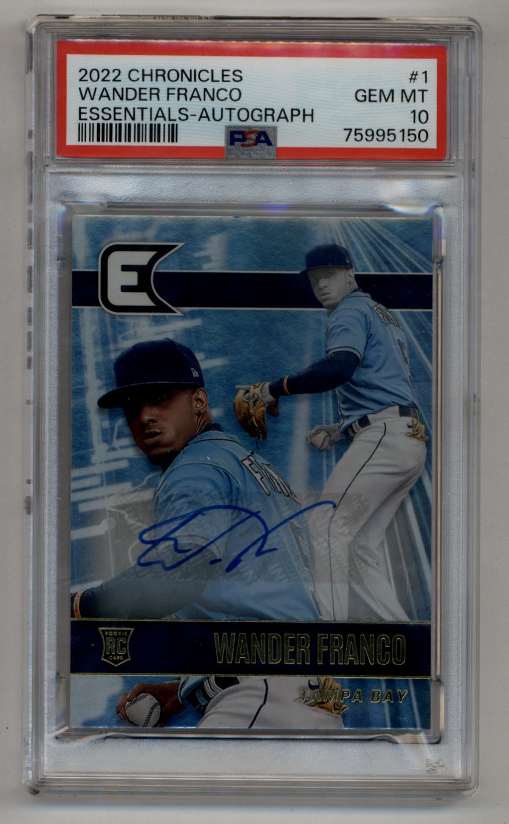 Wander Franco 2022 Chronicles Essentials Auto PSA 10 Gem Mint – Three ...