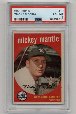 Mickey Mantle 1959 Topps #10 PSA 6 Excellent-Mint 2615