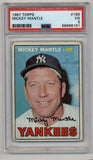 Mickey Mantle 1967 Topps #150 PSA 3 Very Good 6191