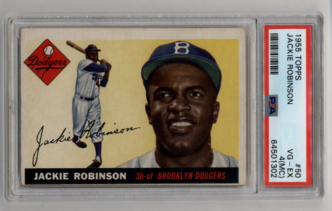 Jackie Robinson 19554 Topps #50 PSA 4 Very Good-Excellent 1302