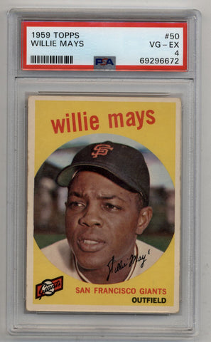 Willie Mays 1959 Topps #50 PSA 4 Very Good-Excellent 6672