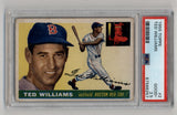 Ted Williams 1955 Topps #2 PSA 2.5 Good+ 6257