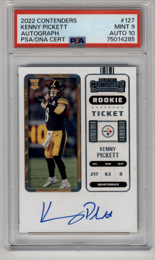 Kenny Pickett 2022 Contenders Auto #127 PSA 9 Mint Auto 10 4285