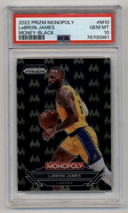 LeBron James 2022-23 Monopoly Money Black #M10 PSA 10 Gem Mint