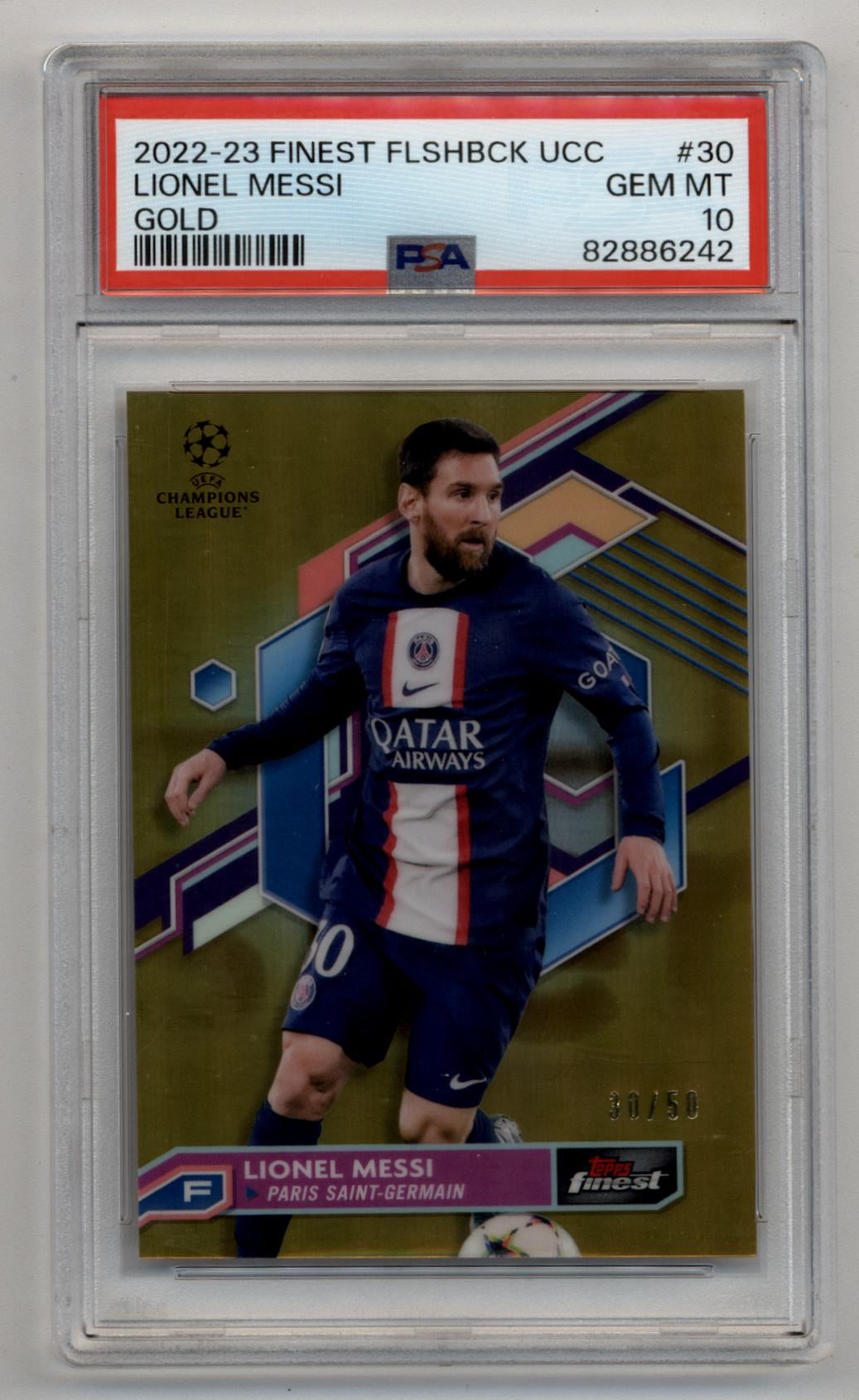 Lionel messi  gold 50枚限定 PSA10 LIONEL MESSI /50 THE MAN-GOLD GEM MT 10 | 2022-23 TOPPS