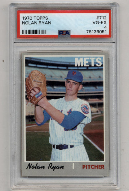 Nolan Ryan 1970 Topps #712 PSA 4 Very Good-Excellent 6051