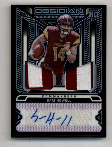 Sam Howell 2022 Obsidian Rookie Jersey Ink Electric Etch Purple 14/30 Auto