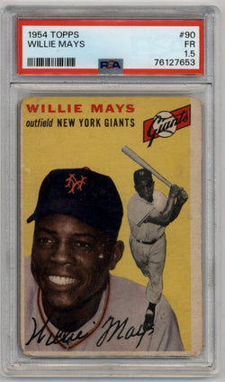 Willie Mays 1954 Topps #90 PSA 1.5 Fair 7653