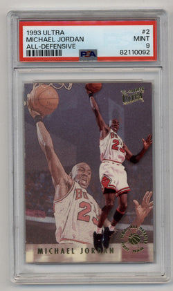 Michael Jordan 1993-94 Ultra All-Defensive PSA 9 Mint 0092