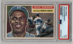 Jackie Robinson 1956 Topps White Back #30 PSA 5 Excellent 3507