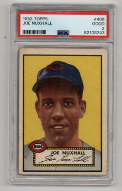 Joe Nuxhall 1952 Topps #406 PSA 2 Good