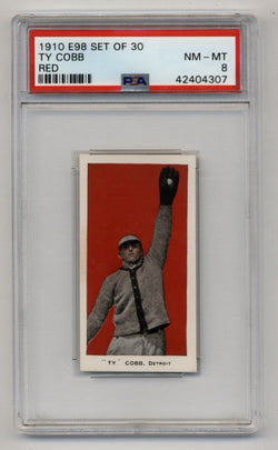 Ty Cobb 1910 E98 Set of 30 Red PSA 8 Near Mint-Mint