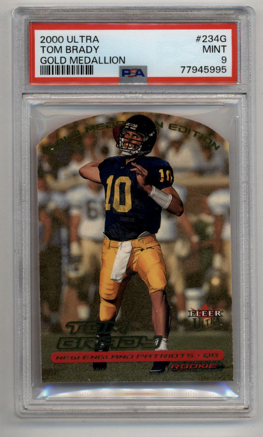 Tom Brady 2000 Ultra Gold Medallion #234G PSA 9 Mint 5995