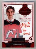 Jack Hughes 2019-20 The Cup Rookie Class of 2020 Auto Red 2/5