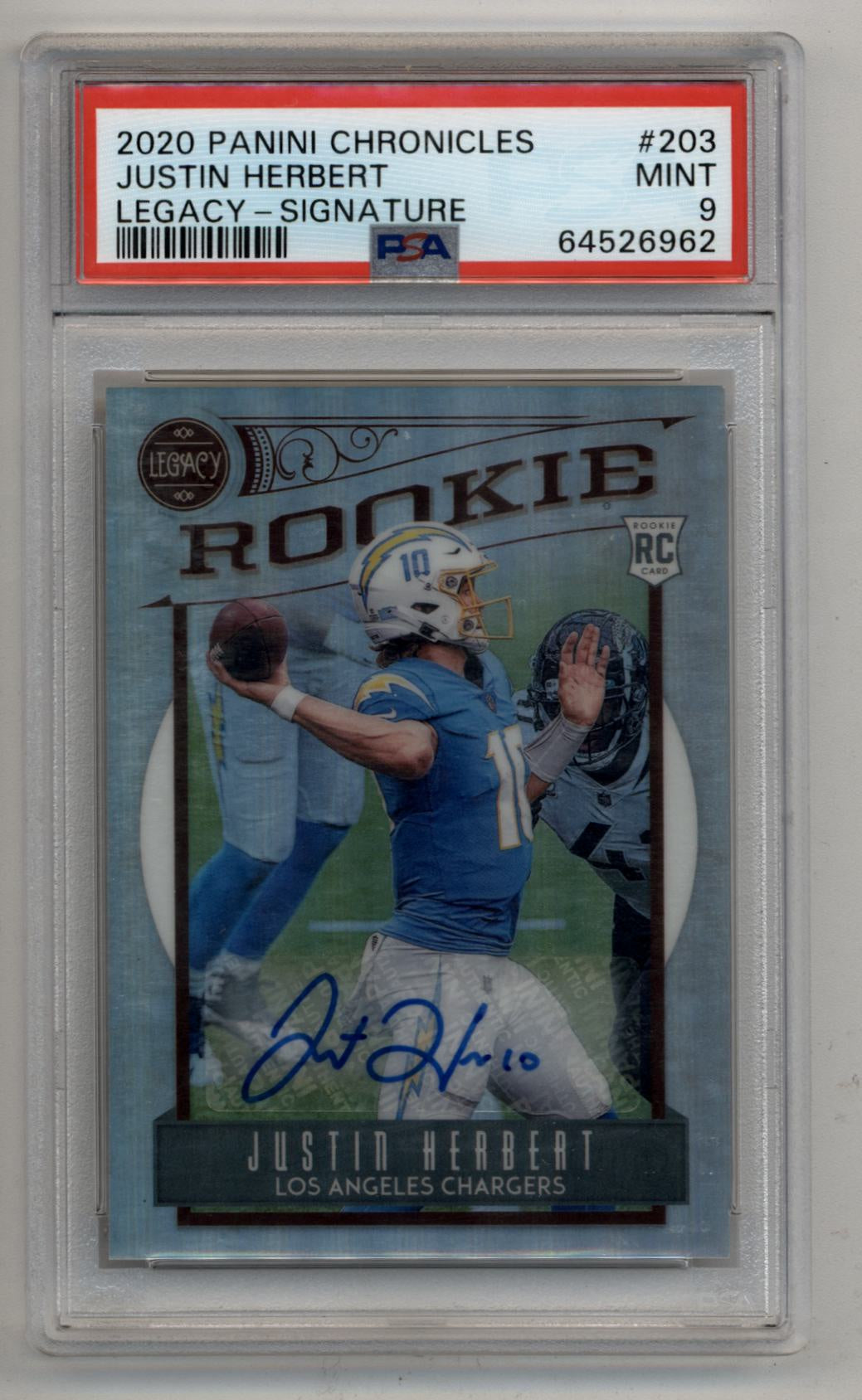 25枚限定 Panini ジャスティン・ハーバート PSA 8 Football | The Graded Mint