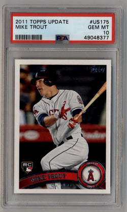 Mike Trout 2011 Topps Update Rookie #US175 PSA 10 Gem Mint 8377