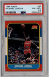 Michael Jordan 1986-87 Fleer Rookie #57 PSA 8.5 Near Mint Mint+