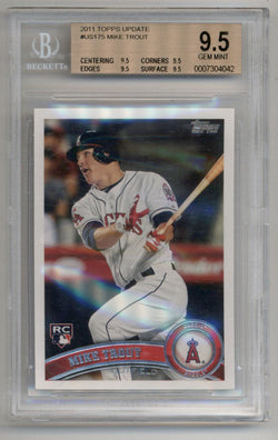 Mike Trout 2011 Topps Update Rookie BGS 9.5 Gem Mint