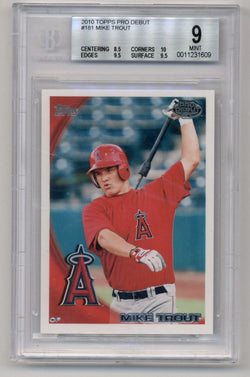 Mike Trout Rookie Card 2010 Topps Pro Debut #181 BGS 9.5 (9 9.5 9.5 9.5)