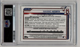 Maximo Acosta 2021 Bowman Chrome Sapphire Prospect Auto Green Refractors #BSPAMAC 40/50 PSA 9 Auto 10