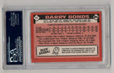 Barry Bonds 1986 Topps Traded #11T XRC PSA 10 Gem Mint
